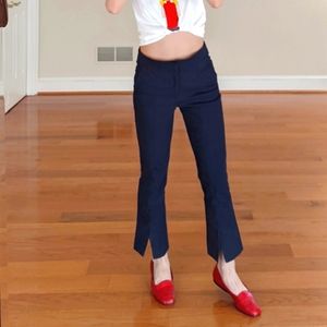 Zara navy flare dress pants